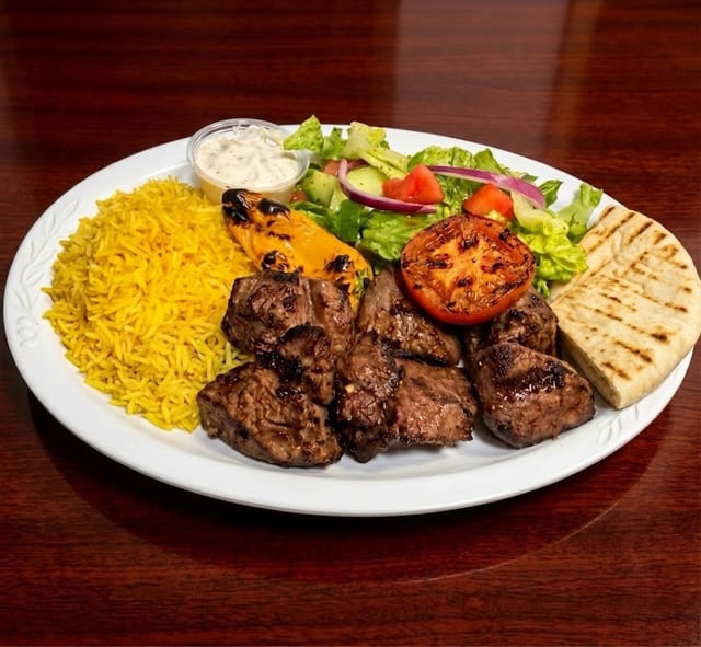 Filet Kabab Plate.
