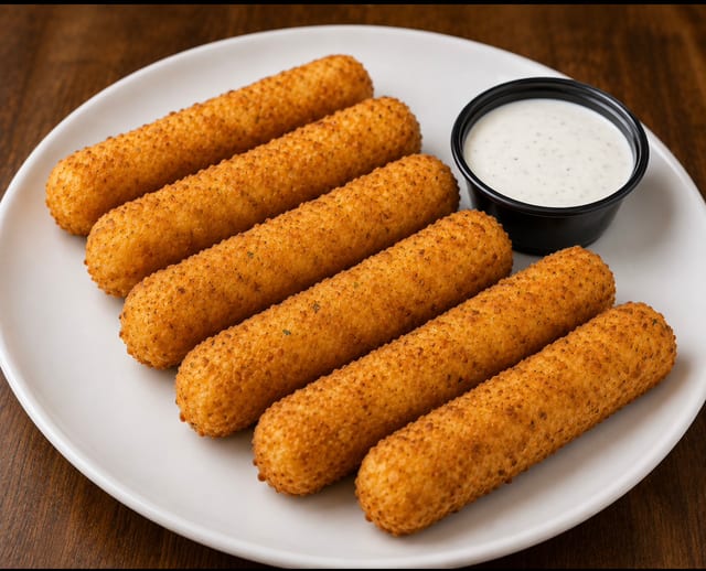 Mozzarella Sticks (6 Pcs).