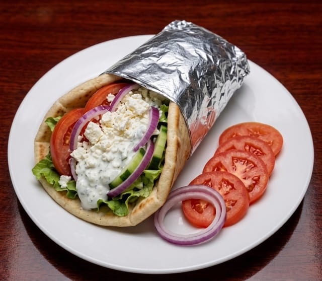 Veggie Gyro Pita.