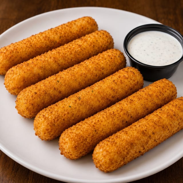 Mozzarella Sticks (6 Pcs).