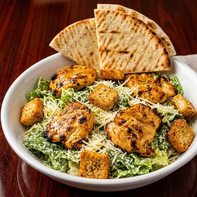 Chicken Ceasar Salad.