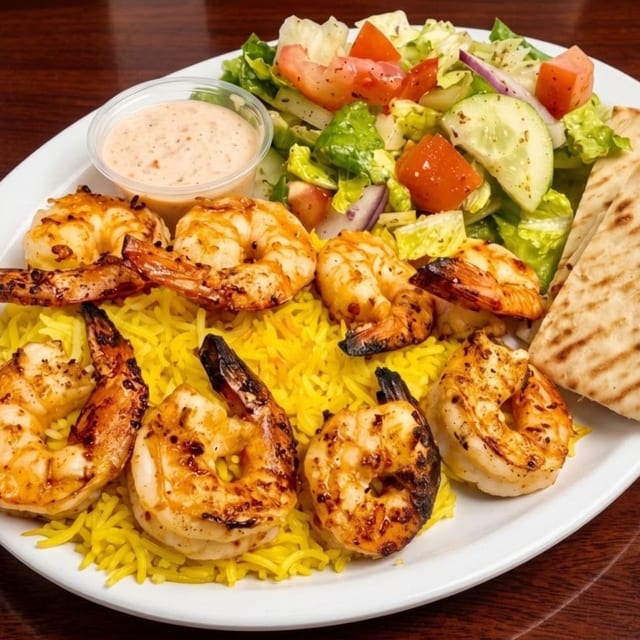 Shrimp Kabab Plate.